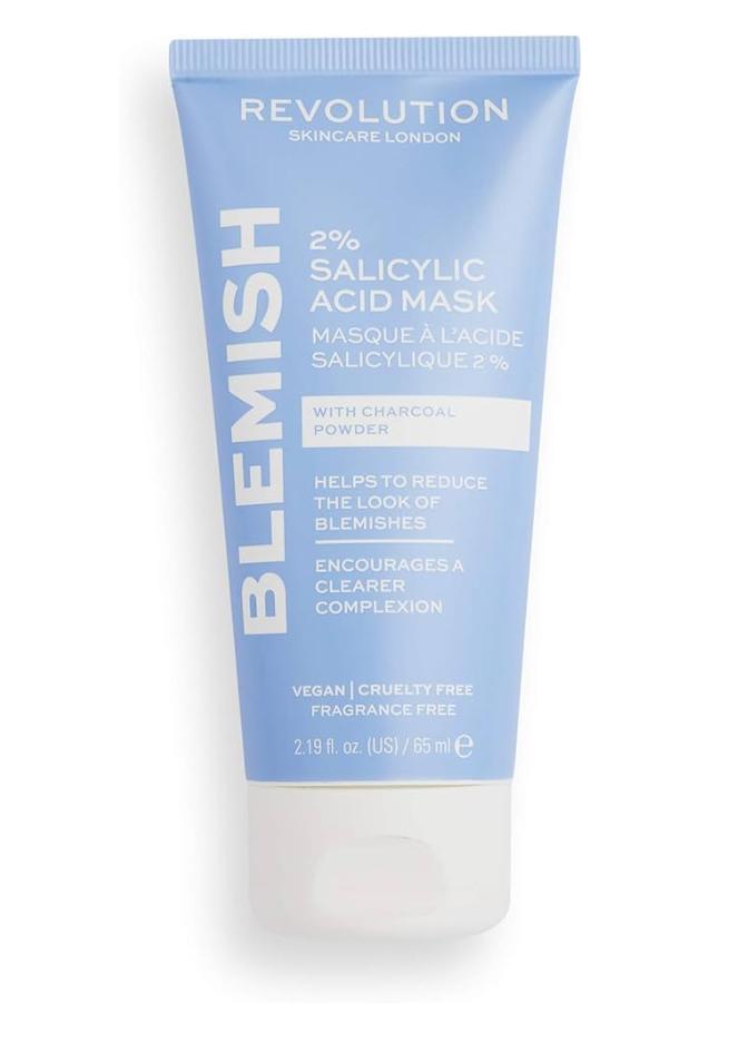 Revolution Skincare Blemish 2% Salicylic Acid cleansing mask with Charcoal Powder