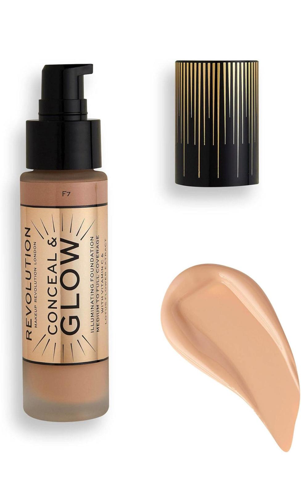 Revolution Conceal & Glow Foundation F7