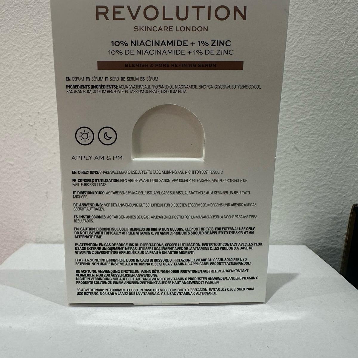 Revolution Skincare 10% Niacinamide 1% Zinc Serum Vegan Sample 5ml